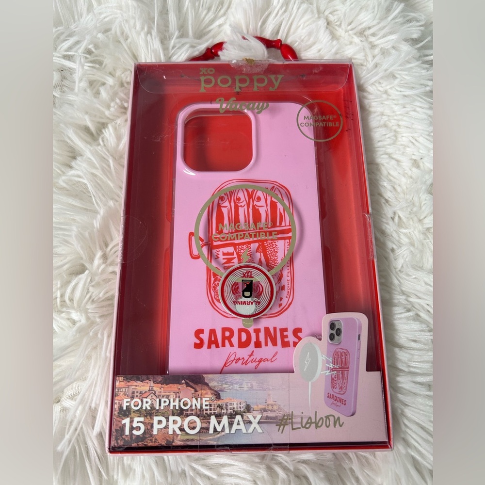 XO Poppy Sardine Phone Case iPhone 15 Pro Max new